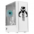 Gabinete Xtreme PC Gaming Mandalorian Green V2, Micro-Tower, Micro-ATX/Mini-ITX, USB 2.0, sin Fuente, 3 Ventiladores Instalados, Blanco  1