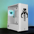 Gabinete Xtreme PC Gaming Mandalorian Green V2, Micro-Tower, Micro-ATX/Mini-ITX, USB 2.0, sin Fuente, 3 Ventiladores Instalados, Blanco  6