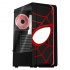 Gabinete Xtreme PC Gaming Miles Morales V2, Midi-Tower, ATX/Micro-ATX/Mini-ITX, USB 2.0/3.0, sin Fuente, 1 Ventilador Instalado, Negro/Rojo - Imagen adicional 1