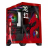 Gabinete Xtreme PC Gaming Scarlet Dragon, Mini-Tower, Micro-ATX/Mini-ITX, USB 2.0/3.0, sin Fuente, 5 Ventiladores Instalados, Negro/Rojo