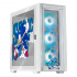 Gabinete Xtreme PC Gaming SonicHedgehog, Micro-Tower, Micro-ATX/Mini-ITX, USB 2.0/3.0, sin Fuente, 4 Ventiladores Instalados, Blanco  1