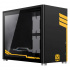 Gabinete Xtreme PC Gaming TUF Edition, Micro-Tower, Micro-ATX/Mini-ITX, USB 3.0, sin Fuente, sin Ventiladores Instalados, Negro/Amarillo  1