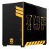 Gabinete Xtreme PC Gaming TUF Edition, Micro-Tower, Micro-ATX/Mini-ITX, USB 3.0, sin Fuente, sin Ventiladores Instalados, Negro/Amarillo  4