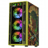Gabinete Xtreme PC Gaming Zoro Edition, Midi-Tower, ATX/Micro-ATX/Mini-ITX, USB 2.0/3.0, sin Fuente, 4 Ventiladores Instalados, Verde