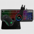 Kit Gamer de Teclado, Mouse y Diadema Xtreme PC Gaming NA-40001, Alámbrico, USB, Negro (Español)