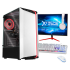 Computadora Gamer Xtreme PC Gaming CM-30089, AMD Ryzen 5 4500 3.60GHz, 16GB, 2TB HDD + 250GB SSD, Wi-Fi, Radeon RX 6500 XT, Windows 10 Prueba, Blanco/Negro ― incluye Monitor 23.8", Teclado, Mouse y Audífonos  1
