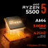 Computadora Gamer Xtreme PC Gaming CM-05478, AMD Ryzen 5 5500, NVIDIA GeForce RTX 5060, 16GB, 1TB SSD, Wi-Fi, Windows 11 Prueba + Teclado/Mouse/Monitor de 23.8" - Imagen adicional 5