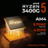 Computadora Xtreme PC Gaming CM-05939, AMD Ryzen 5 3400G, 16GB, 500GB SSD, Wi-Fi, Windows 11 Prueba + Teclado/Mouse/Monitor de 27" - Imagen adicional 4