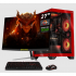 PC Gamer Completa Xtreme PC Gaming NVIDIA GeForce RTX 5060 AMD Ryzen 7 5700 32GB SSD 1TB Monitor Curvo 27 180Hz Sistema Liquido WIFI Crystal Hive Red