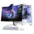 PC Gamer Completa Xtreme PC Gaming NVIDIA GeForce RTX 5060 TI AMD Ryzen 7 5700X 32GB SSD 1TB Monitor Curvo 27 180Hz Sistema Liquido WIFI Crystal Hive White