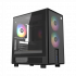 Gabinete Xyz ATOM, Micro-Tower, Micro-ATX/Mini-ITX, USB 2.0/3.0, sin Fuente, 3 Ventiladores Instalados, Negro