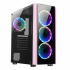 Gabinete Xzeal XZ110-1, Midi-Tower, ATX/Micro-ATX/Mini-ITX, USB 2.0/3.0, sin Fuente, 3 Ventiladores Instalados, Rosa  1