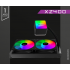 Xzeal XZ400 Enfriamiento Líquido para CPU, 2x 120mm, hasta 2000RPM, Negro   5