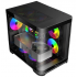 Gabinete Xzeal XZGAMC3B, Mini-Tower, Micro-ATX/Mini-ITX, USB 2.0/3.0, sin Fuente, 3 Ventiladores Instalados, Negro