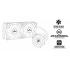 Yeyian VATN 2400 Enfriamiento Líquido para CPU, 2x 120mm, 600-1800RPM ― Empaque abierto, producto nuevo.  4