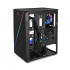 Gabinete Yeyian Crescent Master, Midi-Tower, ATX/Micro-ATX, USB 2.0/3.0, sin Fuente, 3 Ventiladores Instalados, Negro ― Tiene un golpe en la parte superior.  2