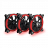 Ventilador Yeyian Typhoon, 3x 120mm, 1500RPM, Negro  1