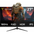 Monitor Gamer Yeyian Elysium27 IPS 27", 1920x1080 Full HD, FreeSync, 180Hz, HDMI/DisplayPort, Bocinas Integradas, Negro