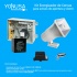 Yonusa Kit Energizador de Cerca IE100YON01-G7, con Sirena Paamon PAM-SRE30W, Batería ENS-BT412 y Receptor AX-REC12  1