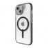 Zagg Funda Santa Cruz Snap con MagSafe para iPhone 15, Transparente/Negro  1