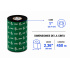 Cinta Zebra Ribbon con Resina ZipShip 5095, 60mm x 450m, 1 Rollo - Imagen adicional 1