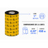 Cinta Zebra Ribbon Negro, 11cm x  450m, 1 Rollo - Imagen adicional 1
