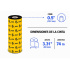 Cinta Zebra Ribbon con Cera 06000GS08407, 84mm x 74m, 1 Rollo - Imagen adicional 1