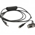 Zebra Cable USB - Serial, Negro  1