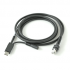 Zebra Cable Blindado USB A Macho - RJ-45 Macho, 2.8 Metros, Negro  1