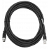 Zebra Cable Patch Cat6 S/UTP Blindado M12 Macho - RJ-45 Macho, 3 Metros, Negro
