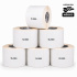 Zebra Rollo de Etiquetas Z-Perform1450D, 2" x 1", 2630 Etiquetas, Blanco, 6 Rollos