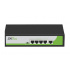 Switch ZKTeco Fast Ethernet PE041-55-C, 5 Puertos 10/100Mbps (4x PoE), 1.2 Gbit/s, 1000 Entradas - No Administrable  1