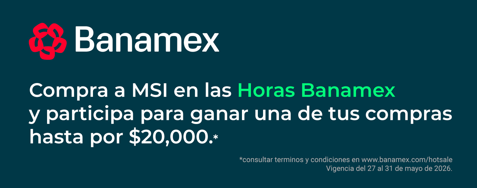 hb horas banamex hot sale 2026