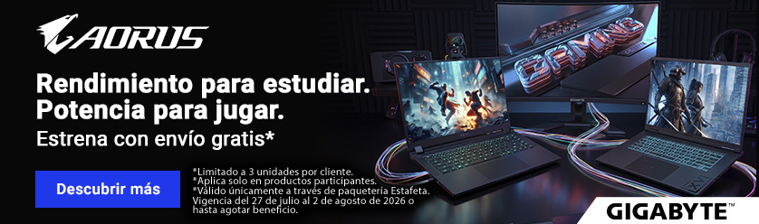cb aorus gigabyte semana regreso a clases 2026