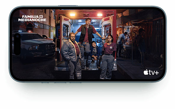 Serie Familia de Medianoche de Apple TV Plus en un iPhone 16