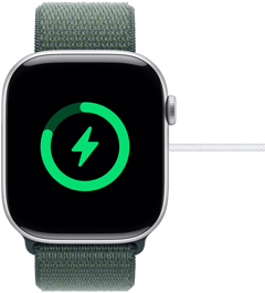 Un Apple Watch Series 10 cargado casi por completo
