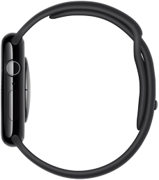 Perfil derecho de un Apple Watch Series 10 que destaca su diseño delgado