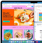 MacBook Air con varias apps abiertas
