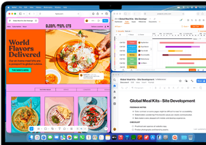 MacBook Air con varias apps abiertas