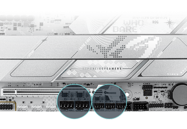 Strix Z890-A chassis fan header locations