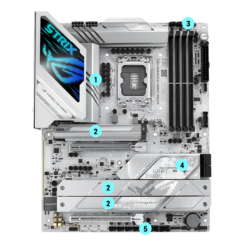 Strix Z890-A cooling specifications