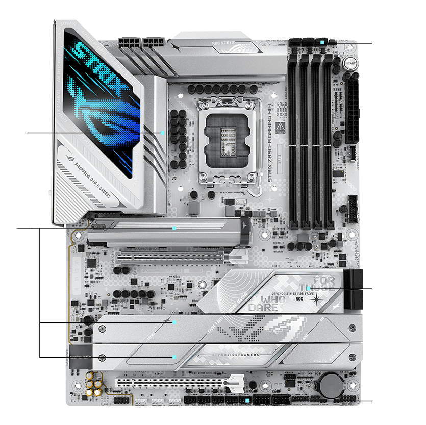 Strix Z890-A cooling specifications