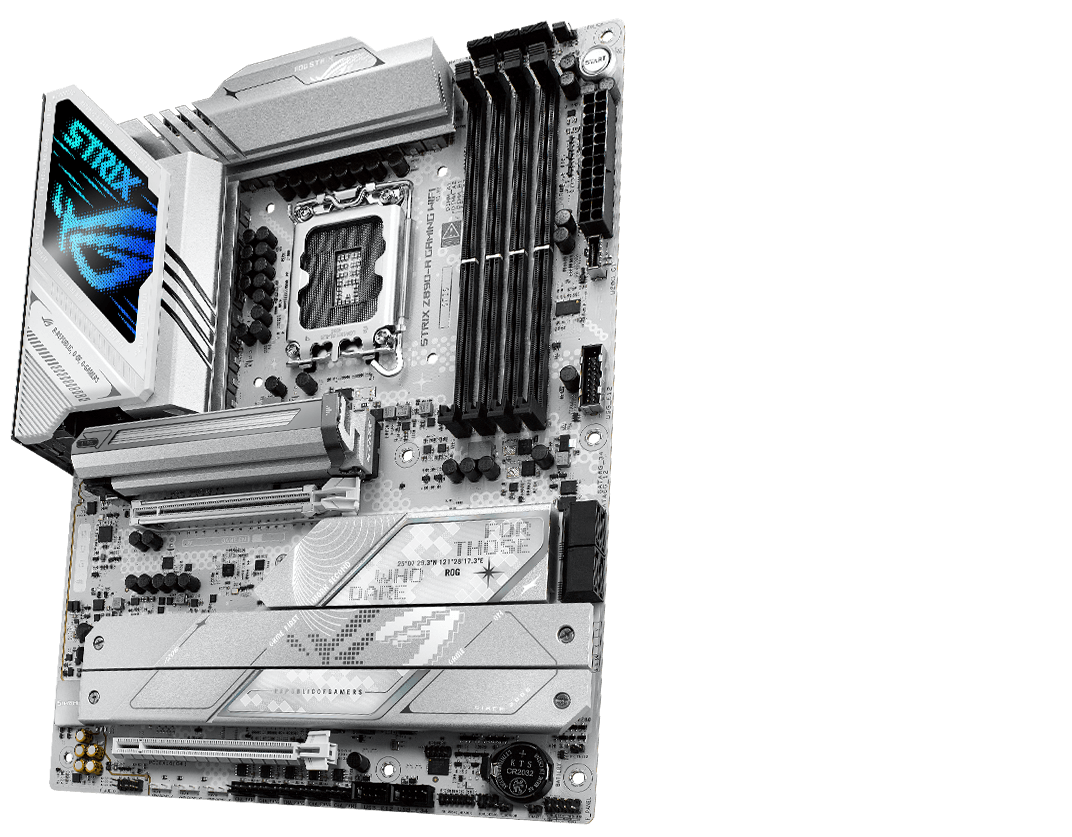 The Strix Z890-A front and back
