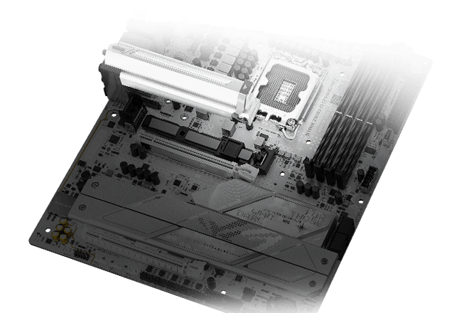 Strix Z890-A M.2 heatsinks and backplate layout