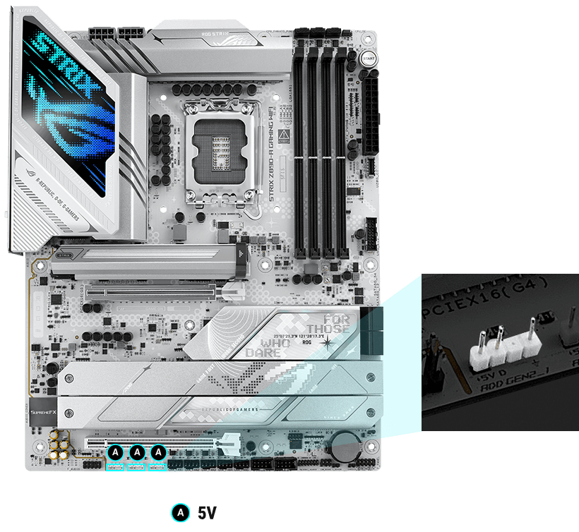 Strix Z890-A RGB header locations