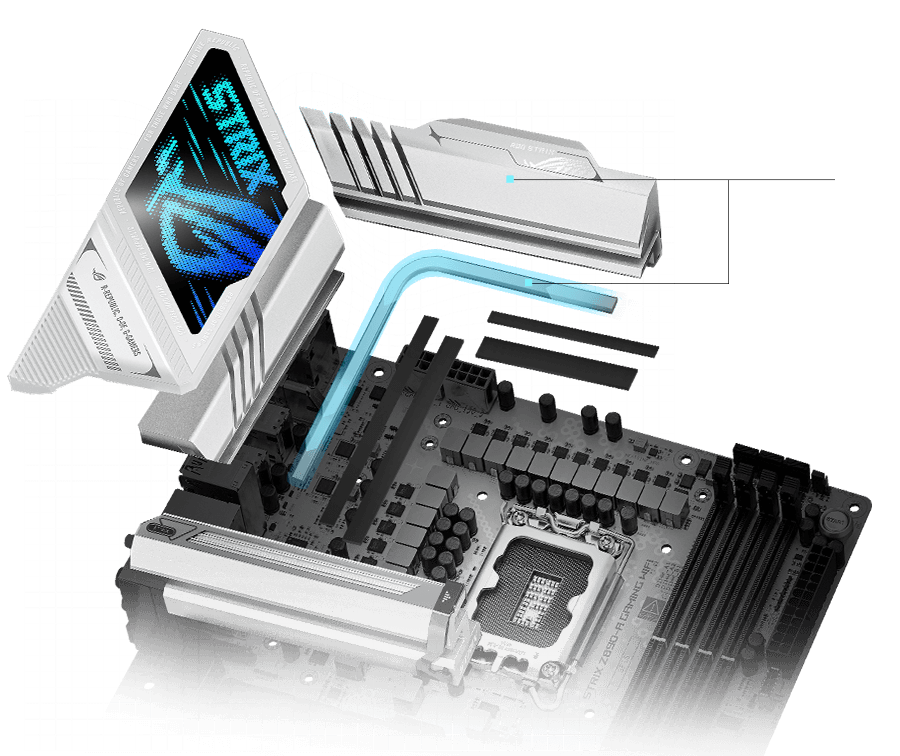 Strix Z890-A VRM cooling design layout
