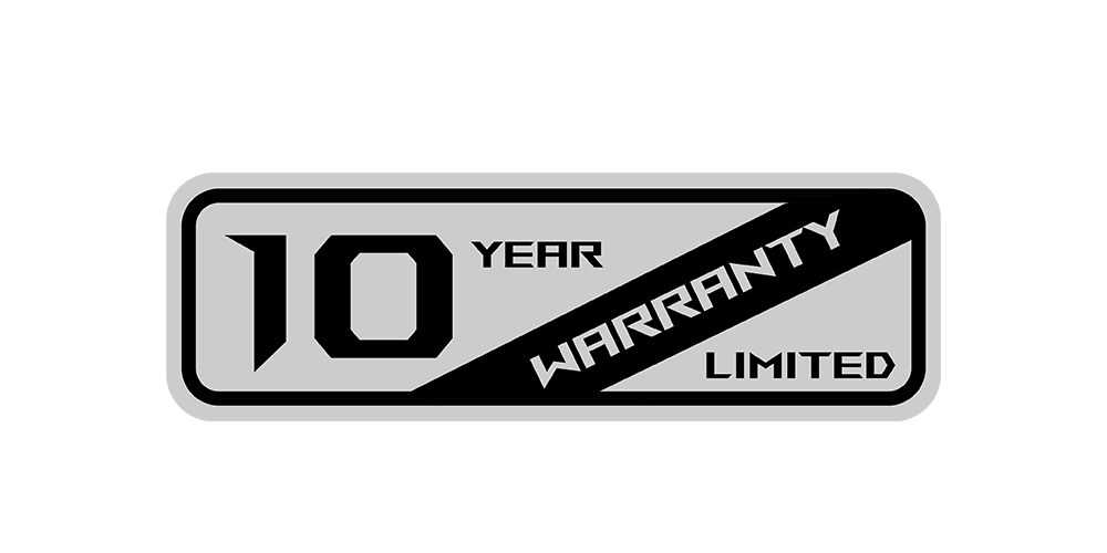 10-year warranty logo