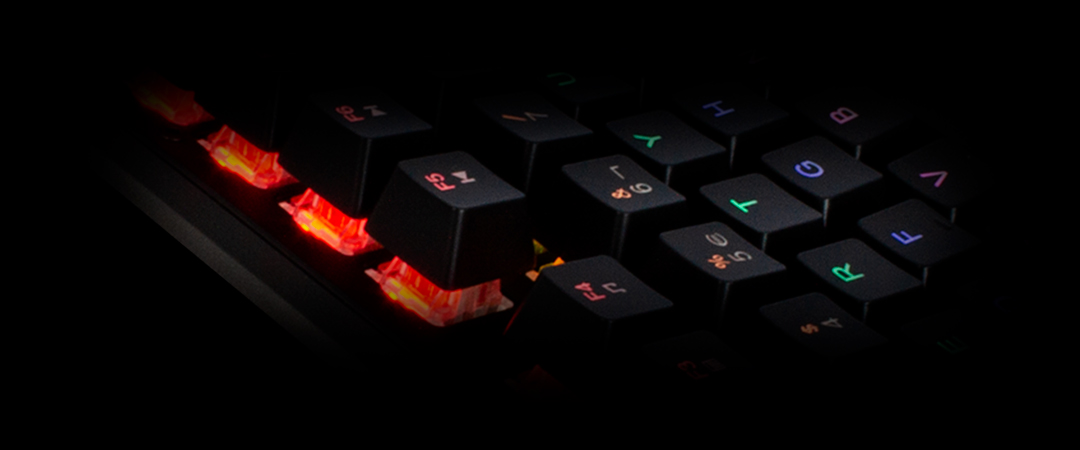 Teclado gamer con macros GAMEFACTOR KBG400