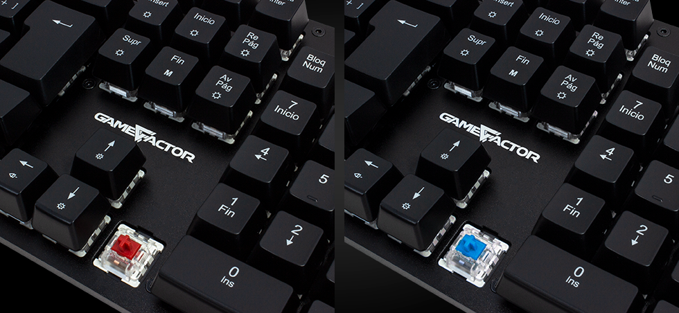 Teclado gamer con macros GAMEFACTOR KBG400