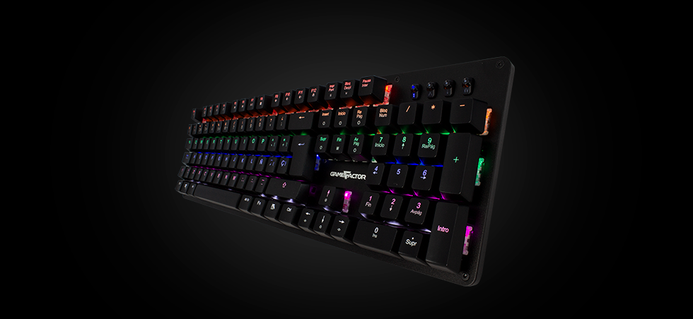 Teclado gamer con macros GAMEFACTOR KBG400